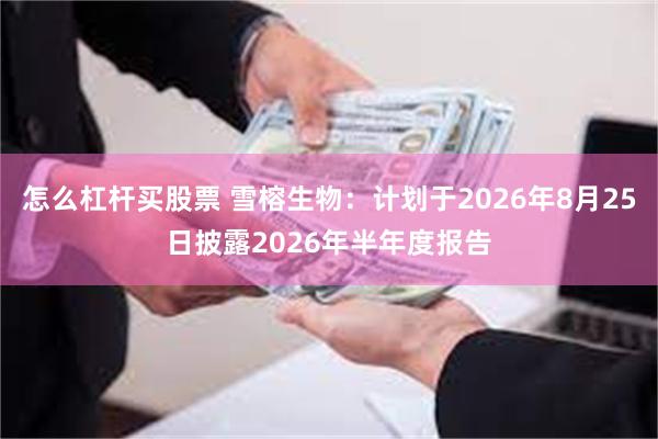 怎么杠杆买股票 雪榕生物：计划于2026年8月25日披露2026年半年度报告