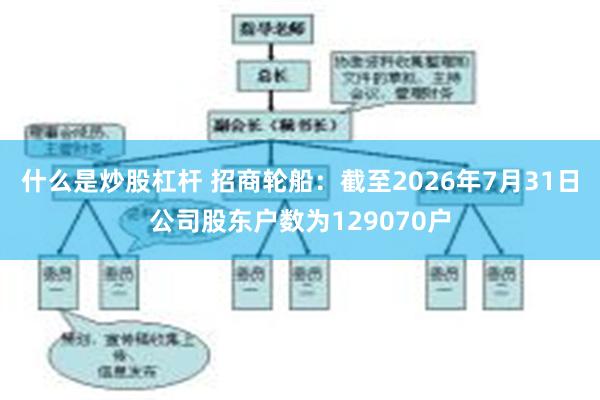 什么是炒股杠杆 招商轮船：截至2026年7月31日公司股东户数为129070户