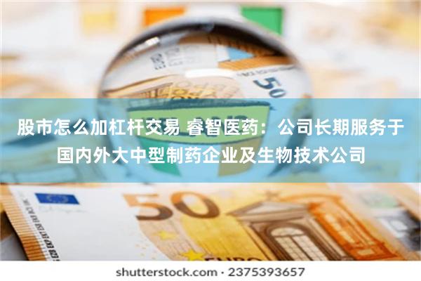 股市怎么加杠杆交易 睿智医药:公司长期服务于国内外大中型制药企业及生物技术公司