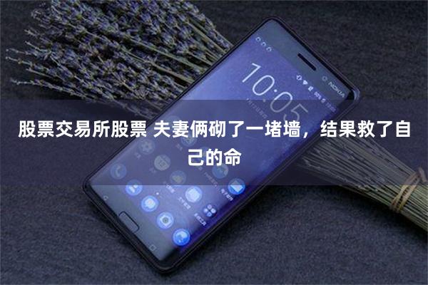 股票交易所股票 夫妻俩砌了一堵墙，结果救了自己的命